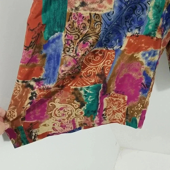{Jo Hardin} Vintage Abstract Print Cullotes Pants - Picture 8 of 15